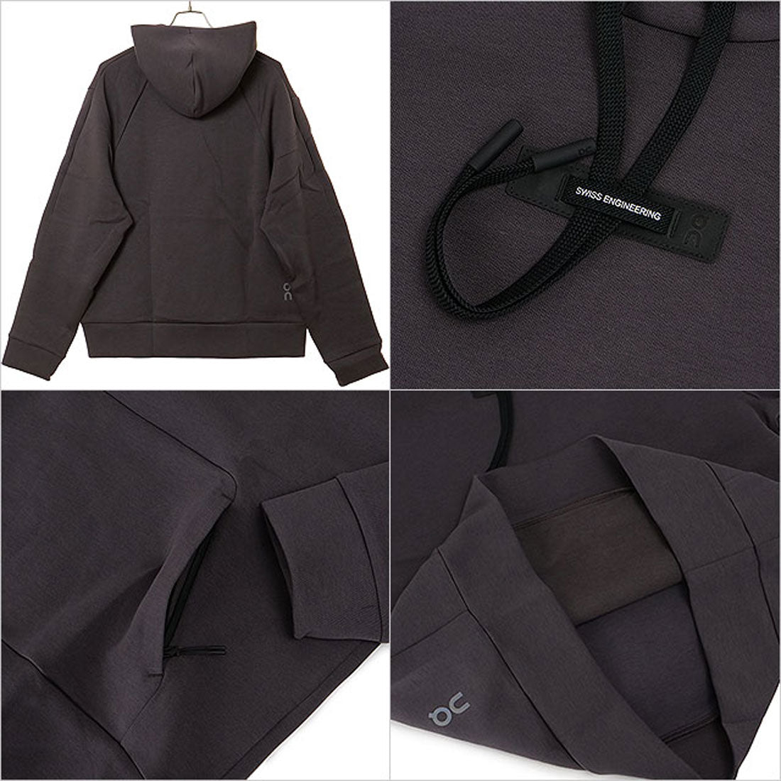 オン On Focus Tech Hoodie M Pebble [1MF30290569] （Pebble） Pebble