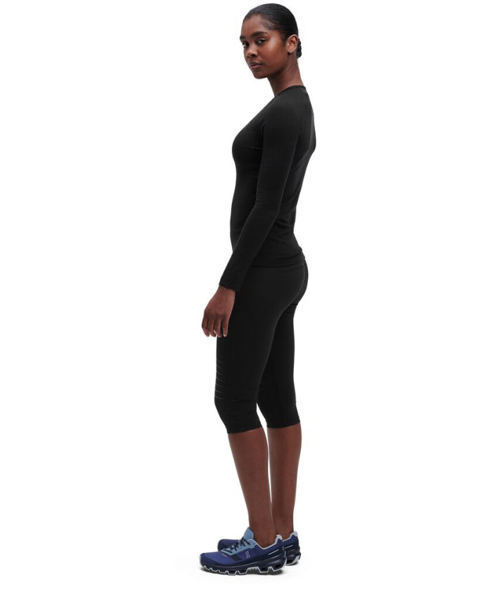 On Merino Long-T Women's black Merino Long-T Black Long Sleeve T-shirt