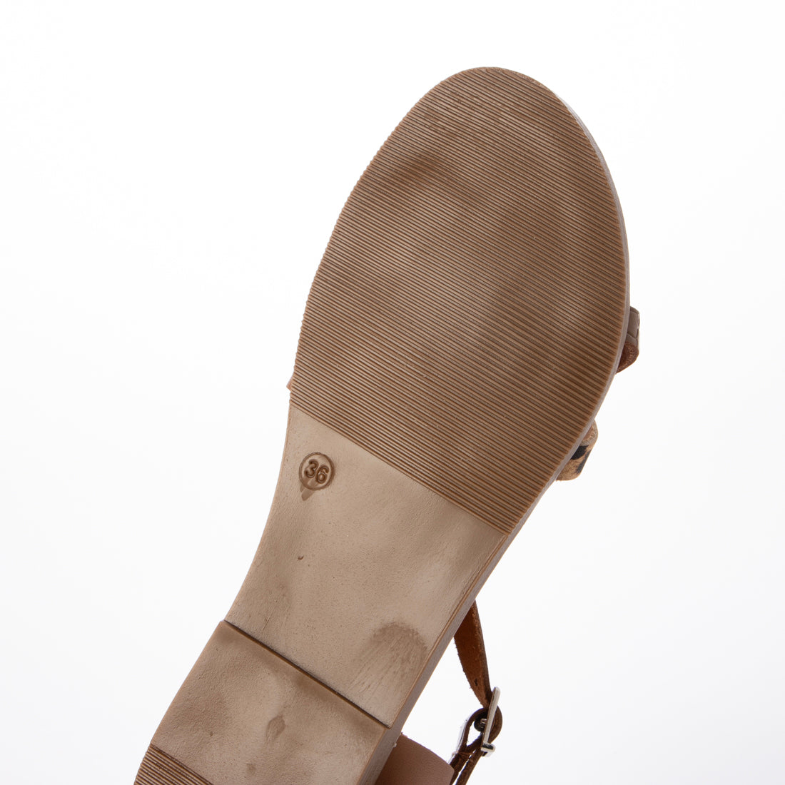 オー マイ サンダルズ Oh my Sandals ラウンドトウストラップフラットサンダル （ブラウンコンビ） ブラウンコンビ