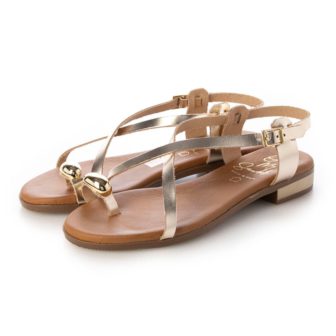 オー マイ サンダルズ Oh my Sandals メタルサムリングサンダル （ゴールド） ゴールド