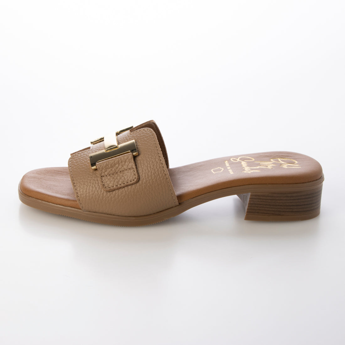 オー マイ サンダルズ Oh my Sandals メタルオーナメントミュールサンダル （オーク） オーク