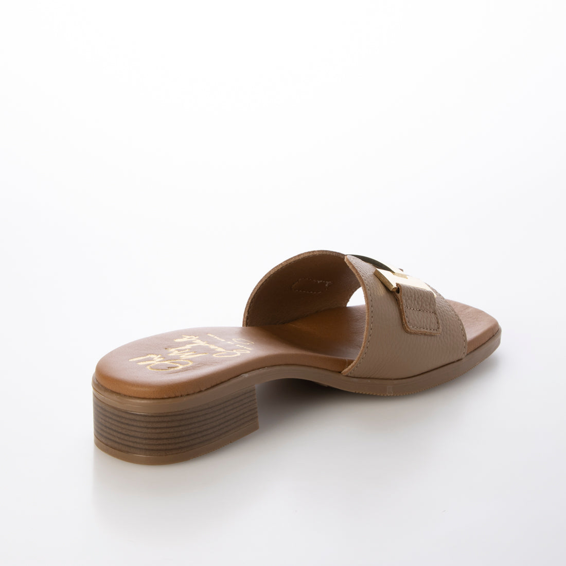 オー マイ サンダルズ Oh my Sandals メタルオーナメントミュールサンダル （オーク） オーク