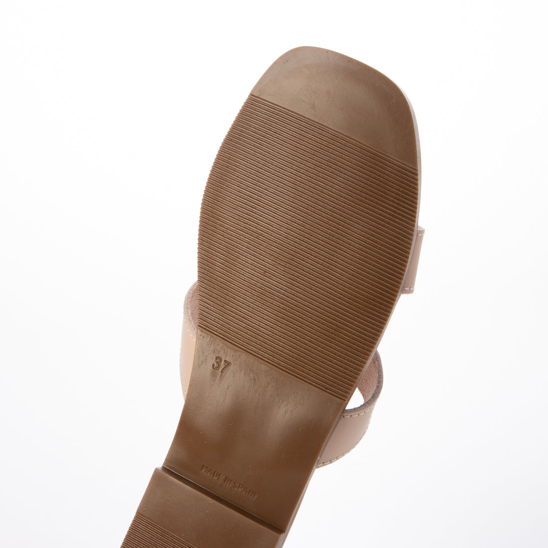 オー マイ サンダルズ Oh my Sandals スクエアトウフラットバックルサンダル （ライトベージュ） ライトベージュ