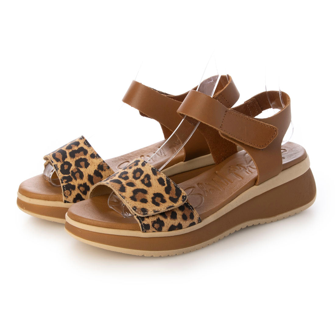 オー マイ サンダルズ Oh my Sandals ベルクロローヒールサンダル （マルチコンビ） マルチコンビ