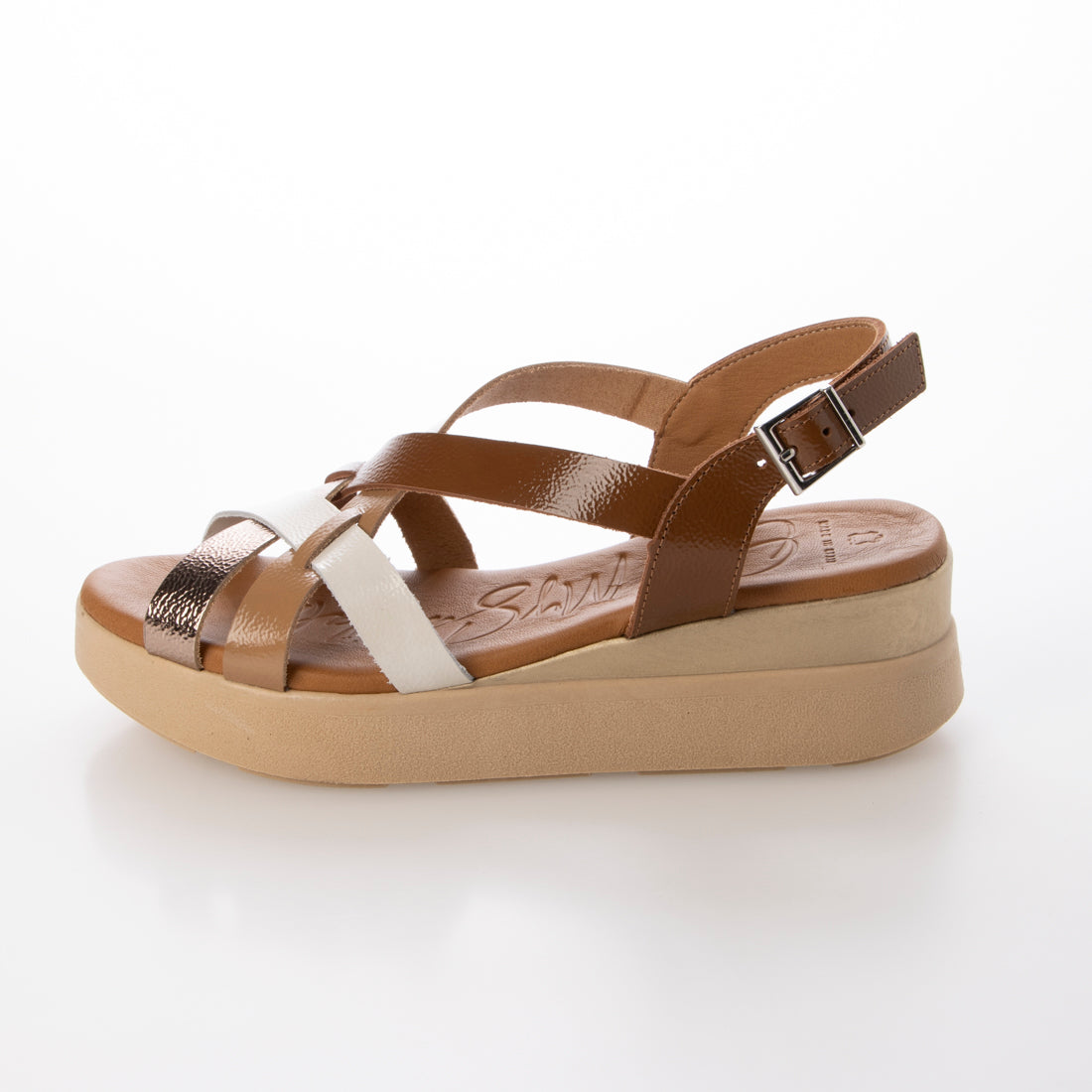オー マイ サンダルズ Oh my Sandals カラーコンビ厚底サンダル （ブラウンコンビ） ブラウンコンビ