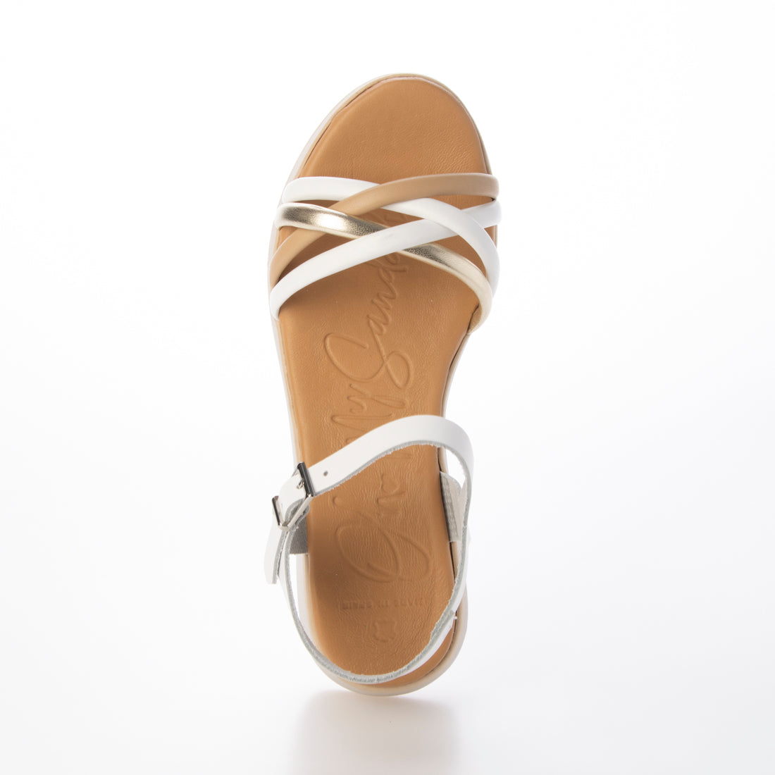 オー マイ サンダルズ Oh my Sandals 厚底アンクルストラップサンダル （ホワイトコンビ） ホワイトコンビ