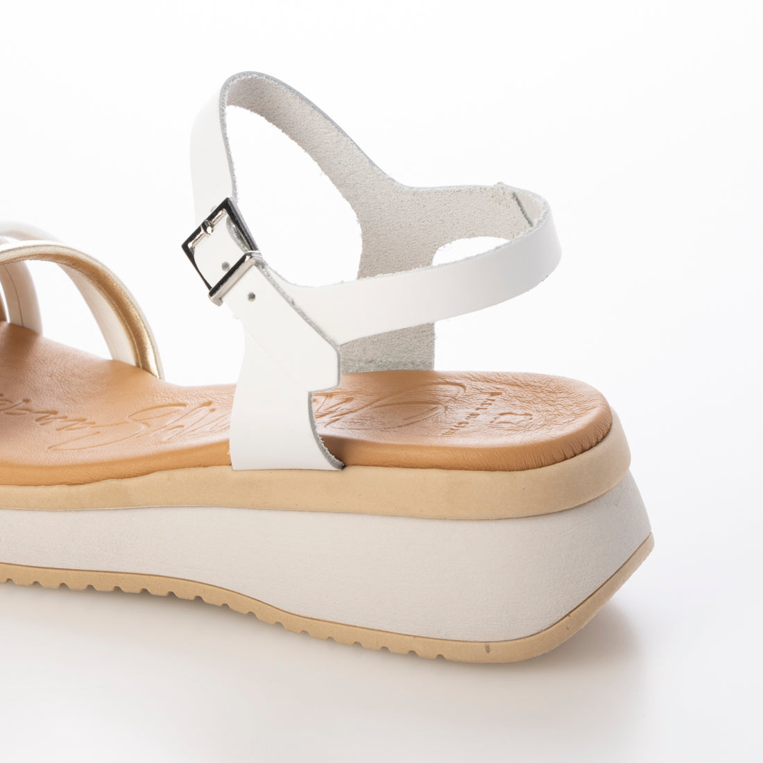 オー マイ サンダルズ Oh my Sandals 厚底アンクルストラップサンダル （ホワイトコンビ） ホワイトコンビ