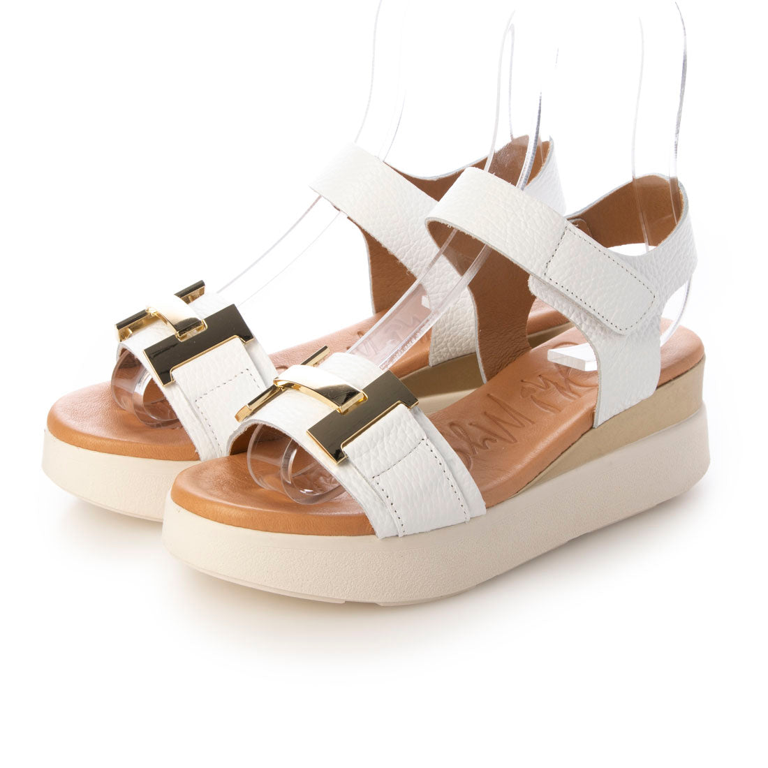 オー マイ サンダルズ Oh my Sandals メタルオーナメント厚底サンダル （ホワイト） ホワイト