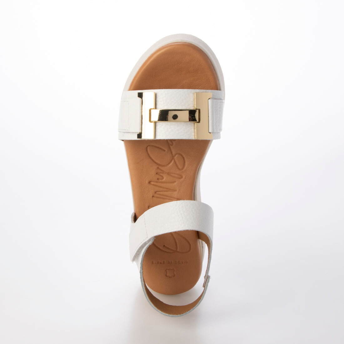 オー マイ サンダルズ Oh my Sandals メタルオーナメント厚底サンダル （ホワイト） ホワイト