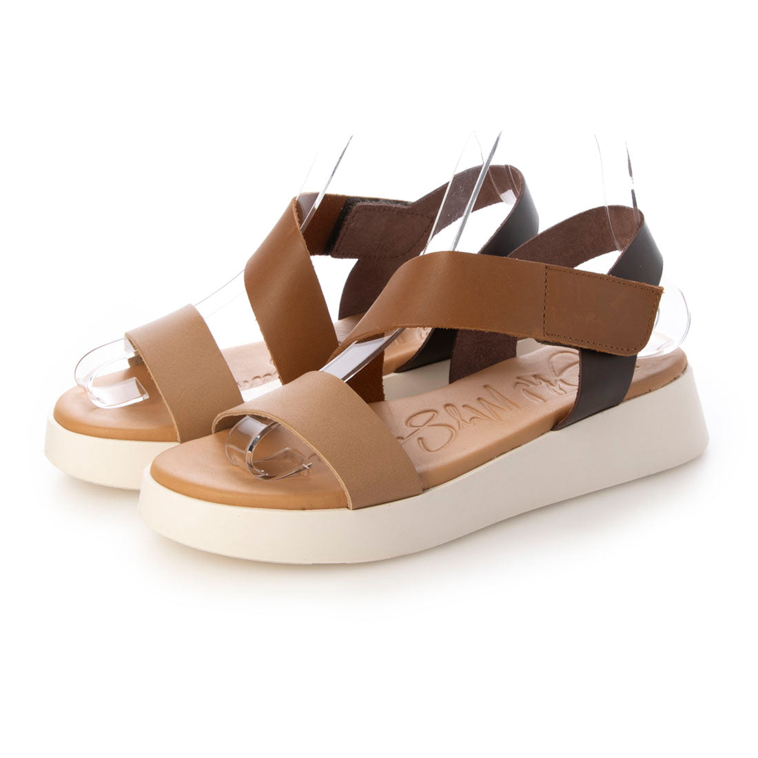 オー マイ サンダルズ Oh my Sandals クッションインソール厚底サンダル （ブラウンコンビ） ブラウンコンビ