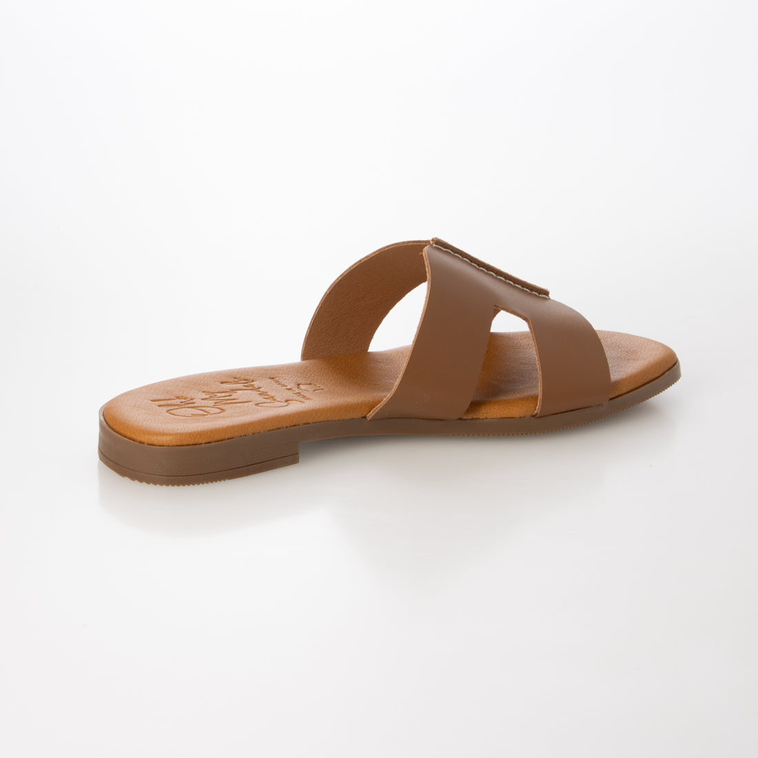 オー マイ サンダルズ Oh my Sandals スクエアトウフラットレザーサンダル （ROBLE） ROBLE