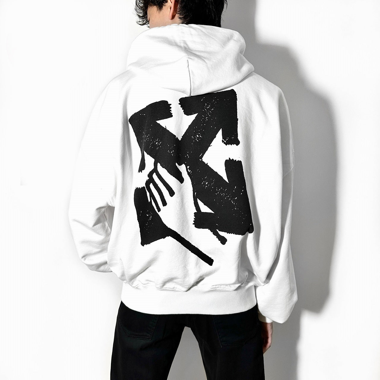 オフホワイト Off-White OFF WHITE ロゴ パーカー フーディー  OMBB110S23FLE003 （WHITE） WHITE