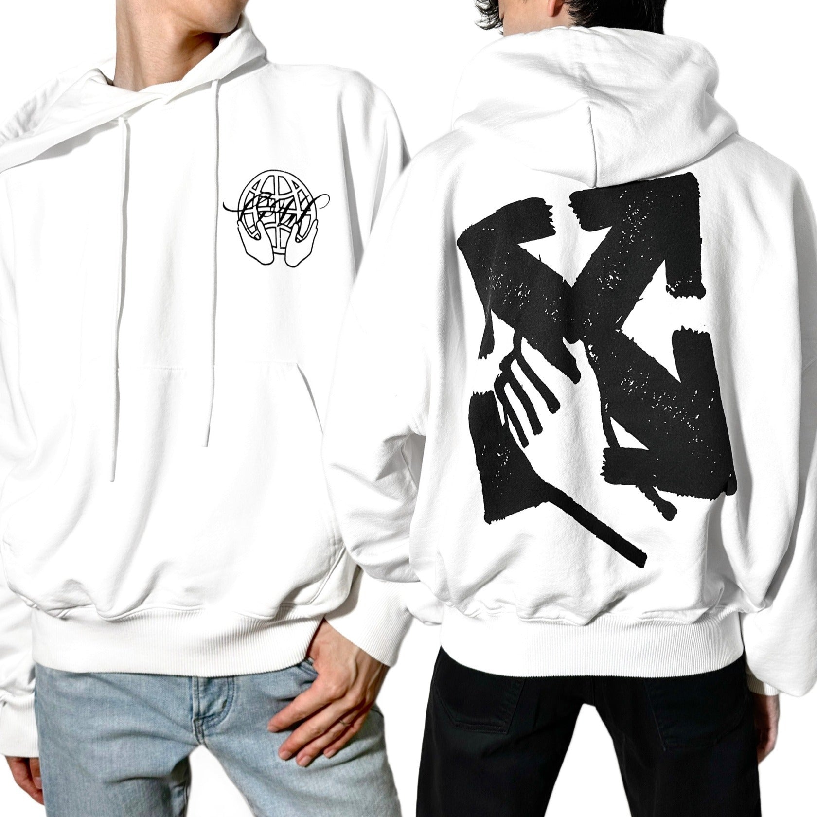 オフホワイト Off-White OFF WHITE ロゴ パーカー フーディー  OMBB110S23FLE003 （WHITE） WHITE