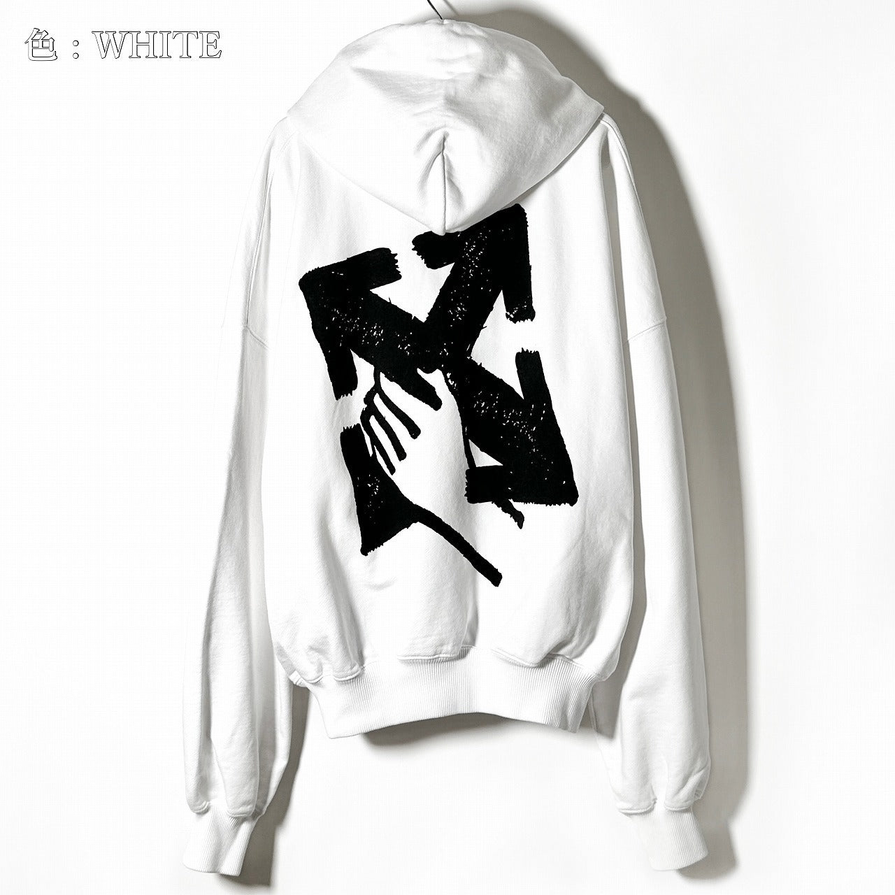 オフホワイト Off-White OFF WHITE ロゴ パーカー フーディー  OMBB110S23FLE003 （WHITE） WHITE