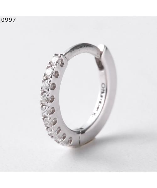 オティウムバーグ Otiumberg Otiumberg ピアス Diamond Huggie OT0029 片耳販売 （0997/シルバー×ホワイト） 0997/シルバー×ホワイト