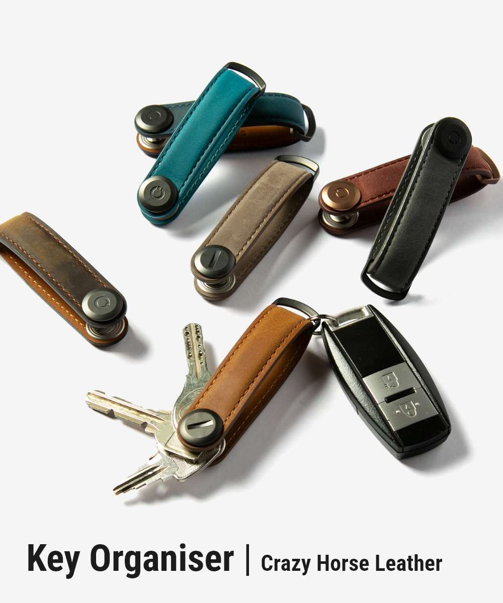 オービットキー Orbitkey オービットキー Orbitkey Crazy Horse Leather Key Organiser キーオーガナイザー クレイジーホース CHLO-2 キーリング （チェストナットブラウン/ブラウン） チェストナットブラウン/ブラウン