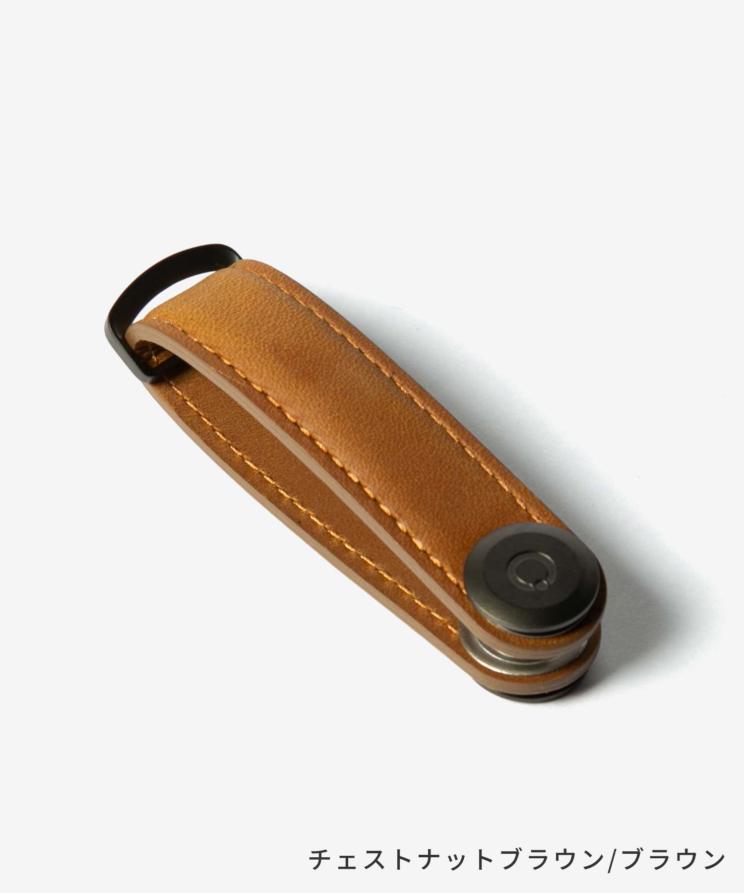 オービットキー Orbitkey オービットキー Orbitkey Crazy Horse Leather Key Organiser キーオーガナイザー クレイジーホース CHLO-2 キーリング （チェストナットブラウン/ブラウン） チェストナットブラウン/ブラウン