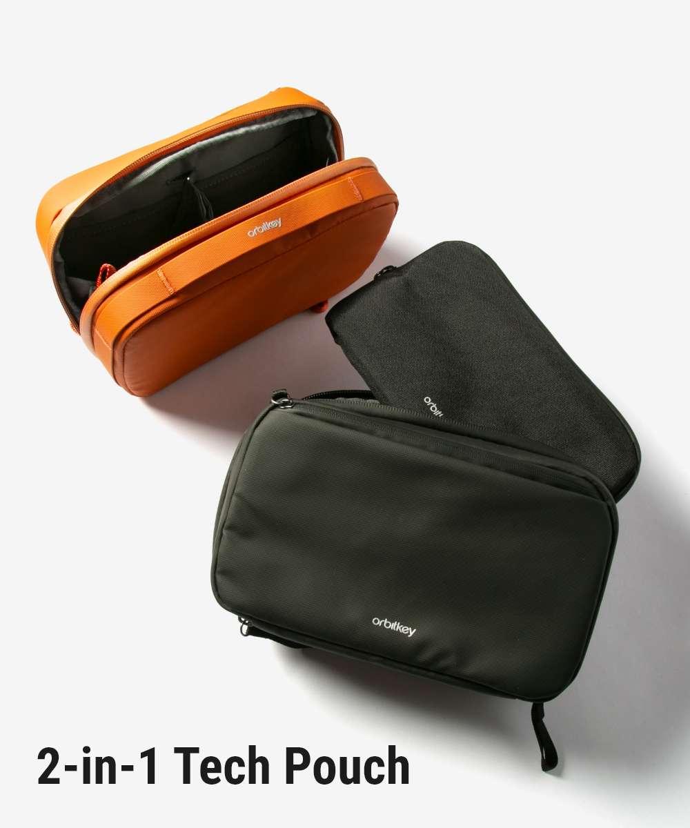 オービットキー Orbitkey オービットキー Orbitkey 2-in-1 Tech Pouch テックポーチ WTP1 BLK-109 WTP1 TER-109 ポーチ （ブラック） ブラック