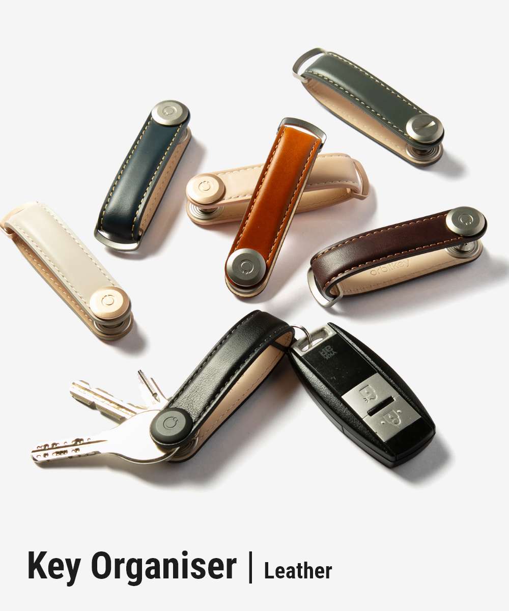オービットキー Orbitkey オービットキー Orbitkey Leather Key Organiser キーオーガナイザー レザー LTHO-2 キーリング （チャコール/グレー） チャコール/グレー