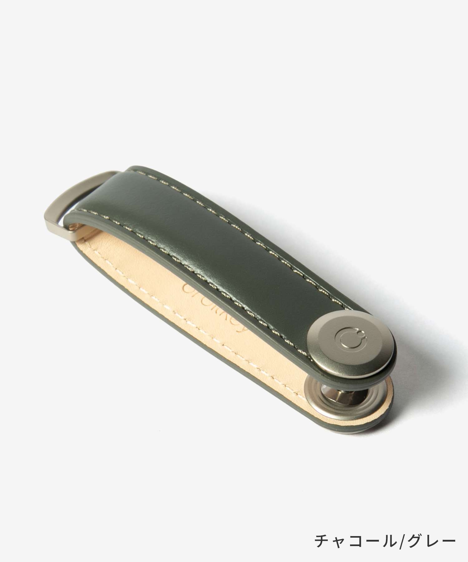 オービットキー Orbitkey オービットキー Orbitkey Leather Key Organiser キーオーガナイザー レザー LTHO-2 キーリング （チャコール/グレー） チャコール/グレー