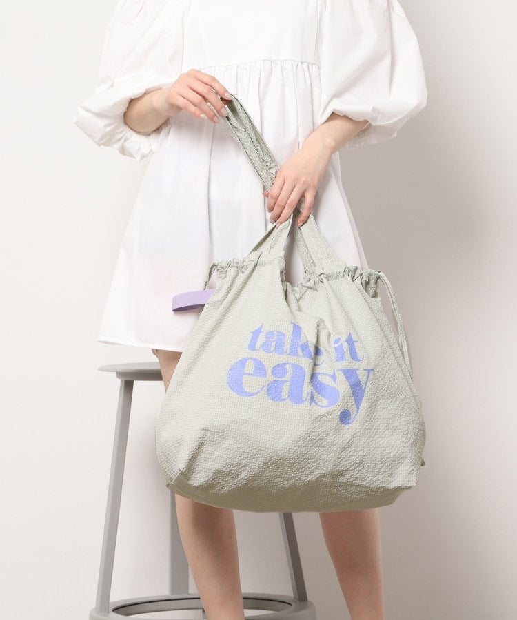 オーバータッシェ Ober Tashe まとまる巾着トートバッグ （ブラック(019)） ブラック(019)