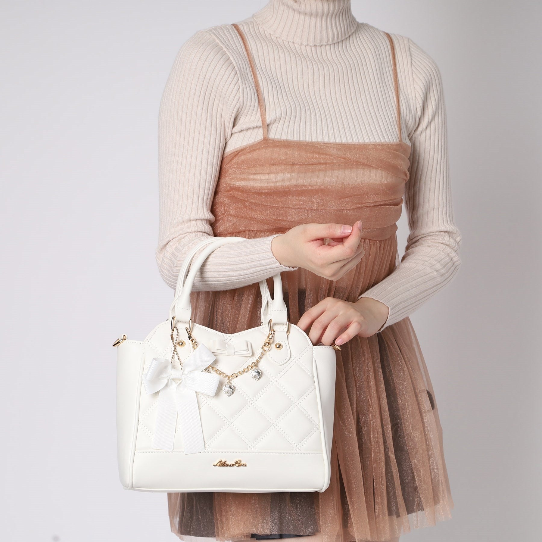 Over Tashe W Quilted Charm 2WAY Boston