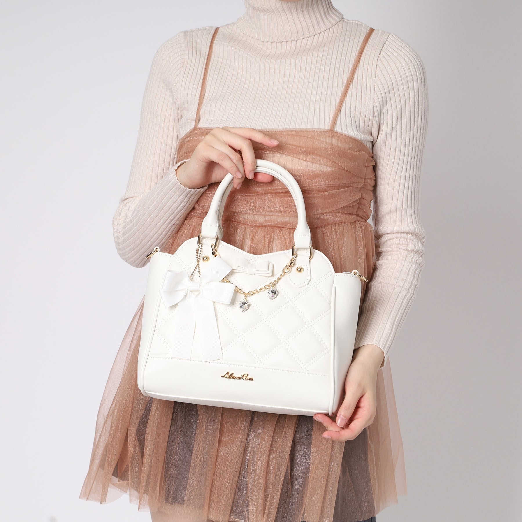 Over Tashe W Quilted Charm 2WAY Boston