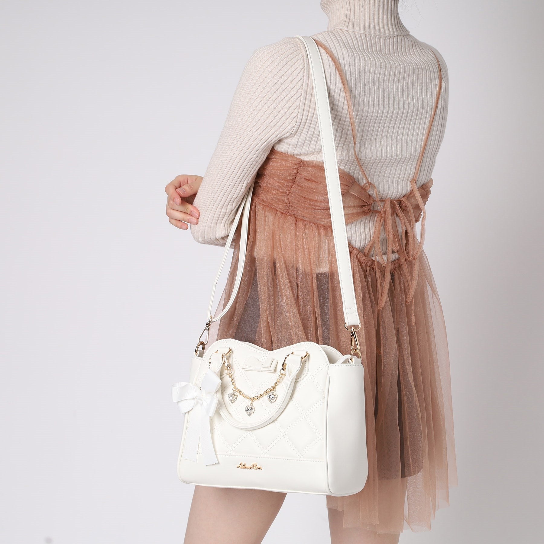 Over Tashe W Quilted Charm 2WAY Boston