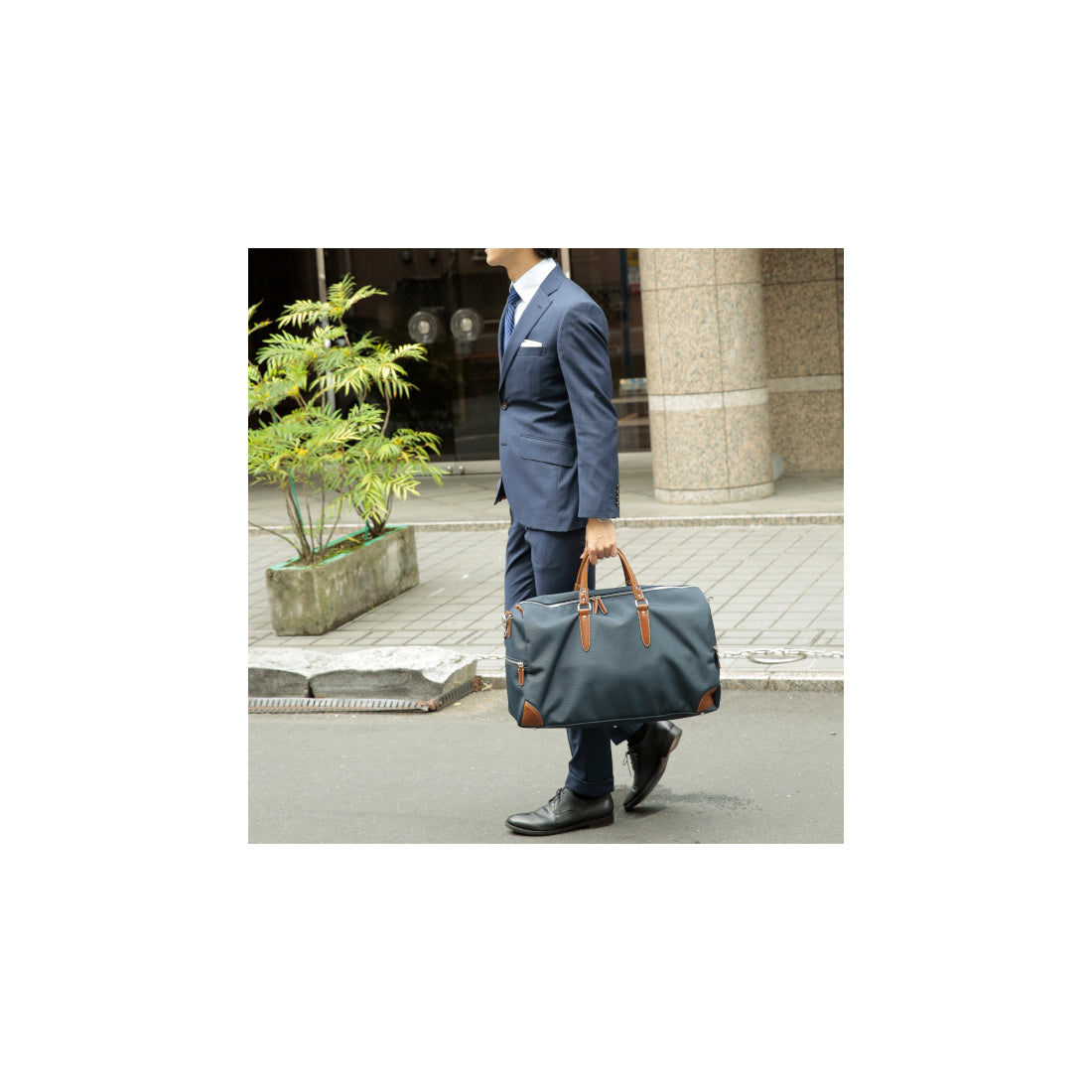 ＜ロングセラー＞【テレビ ドラマ着用アイテム】オティアス Otias / 1680デニールナイロン×白化レザータイプ合皮 2WAYボストンバッグ/ショルダーバッグ