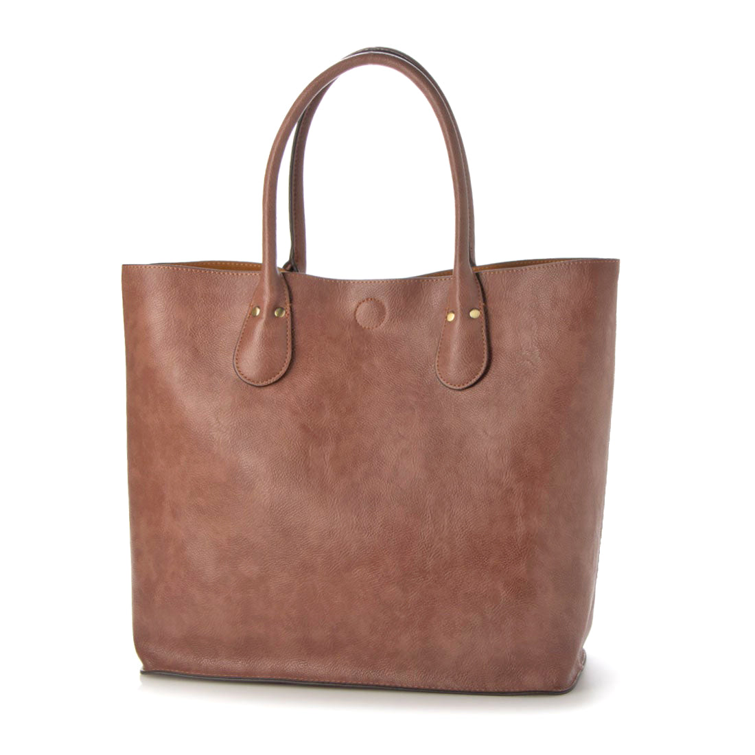＜Long-selling＞ Otias Shrink leather type synthetic leather tote bag/with removable bag-in-bag