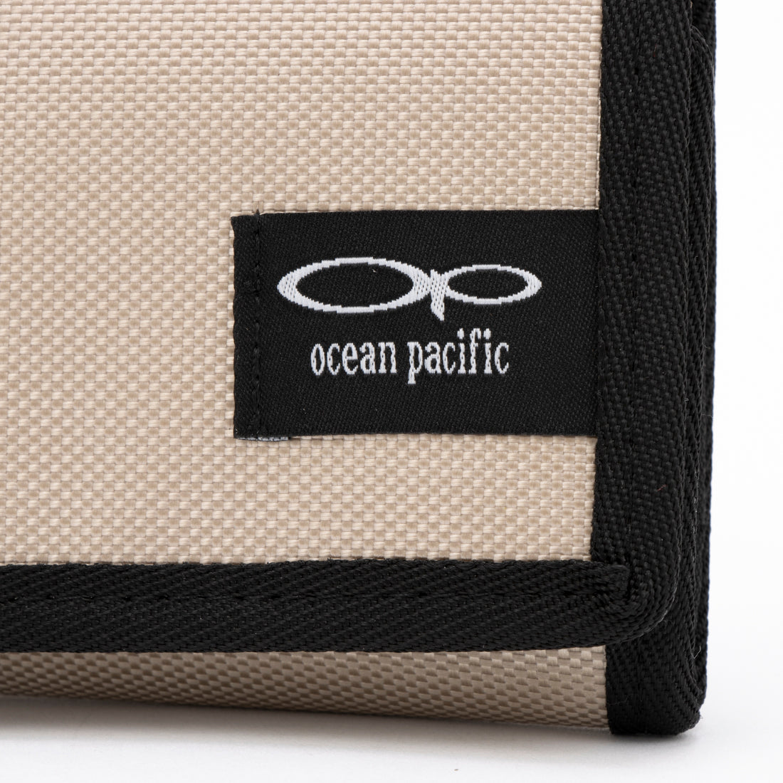 オーシャンパシフィック Ocean Pacific 財布 メンズ 2つ折り バリバリ dカン付き 定期入れ マジックテープ 面ファスナー 3つ折り （ベージュ） ベージュ