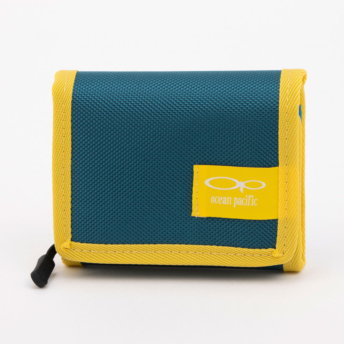 オーシャンパシフィック Ocean Pacific 財布 メンズ 2つ折り バリバリ dカン付き 定期入れ マジックテープ 面ファスナー 3つ折り （ブルー） ブルー
