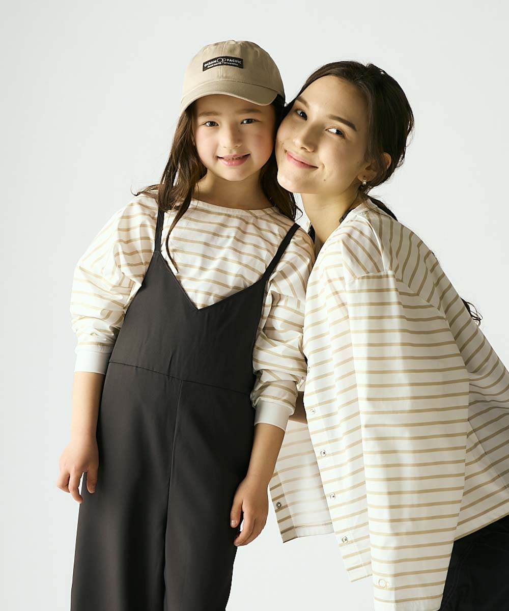 オーシャンパシフィック Ocean Pacific SU ナガソデUVTシャツ ベージュ