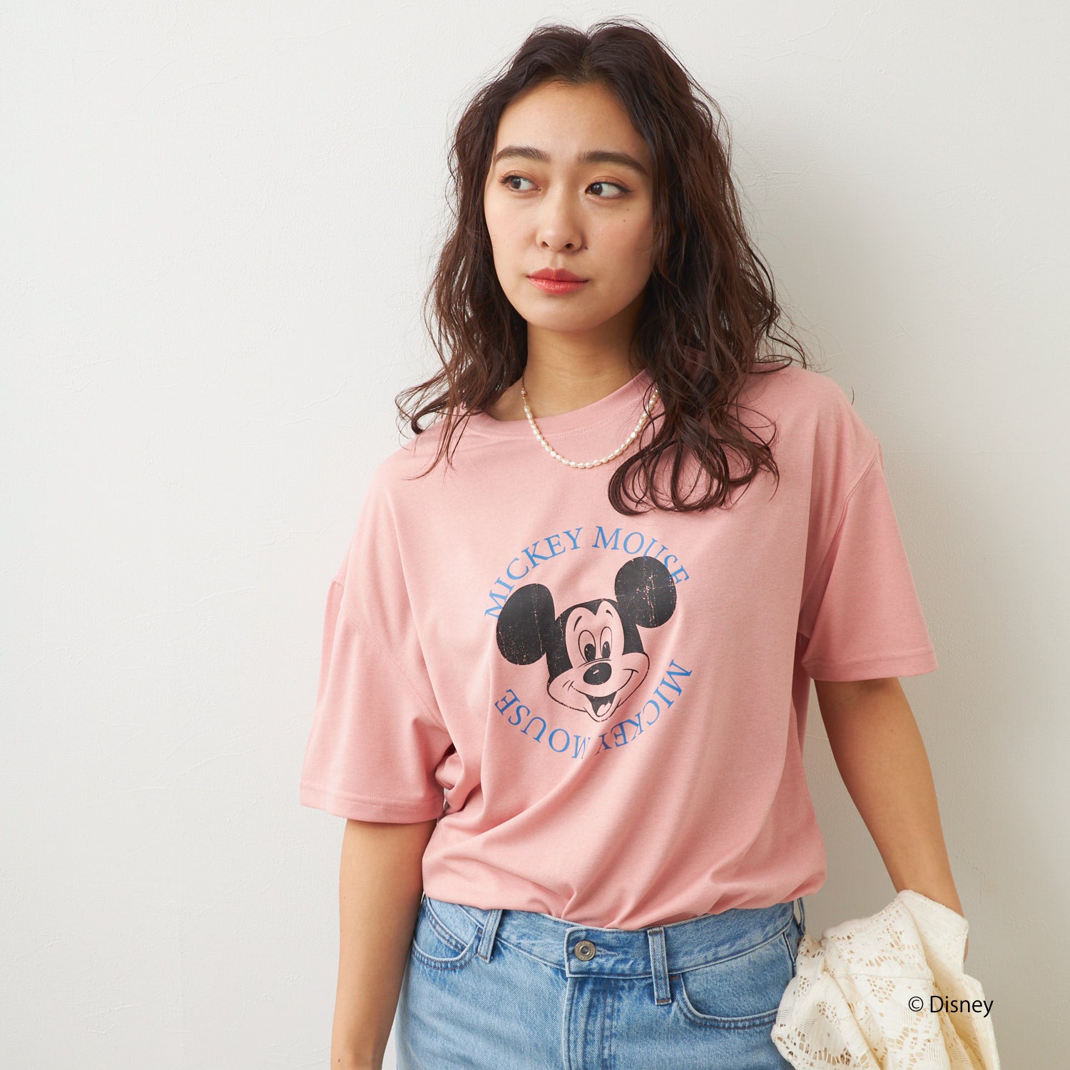 ミッキー/水陸両用半袖Tシャツ/レディース PK