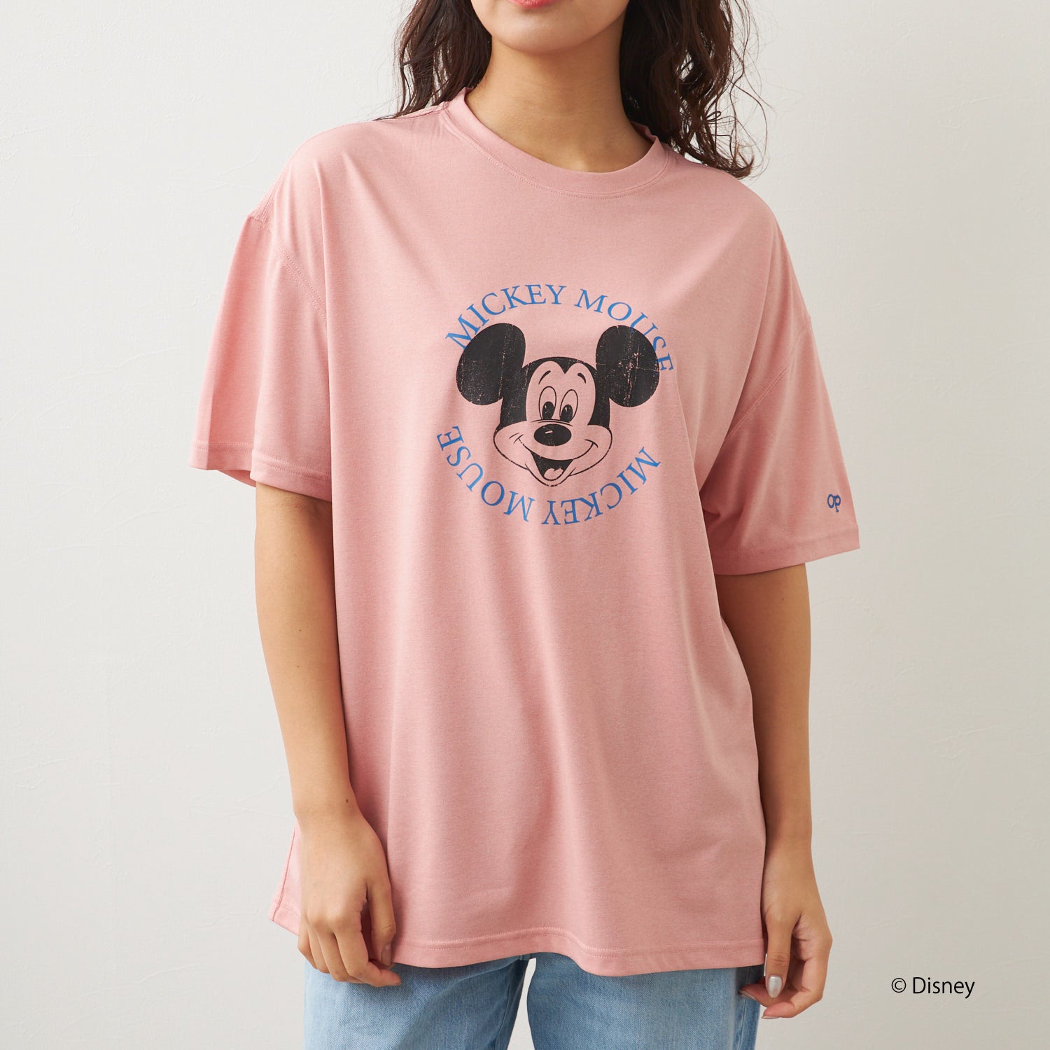 ミッキー/水陸両用半袖Tシャツ/レディース PK