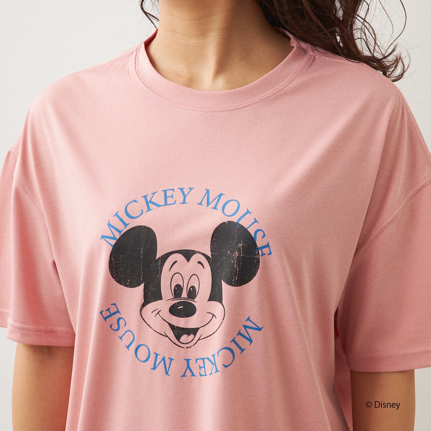 ミッキー/水陸両用半袖Tシャツ/レディース PK