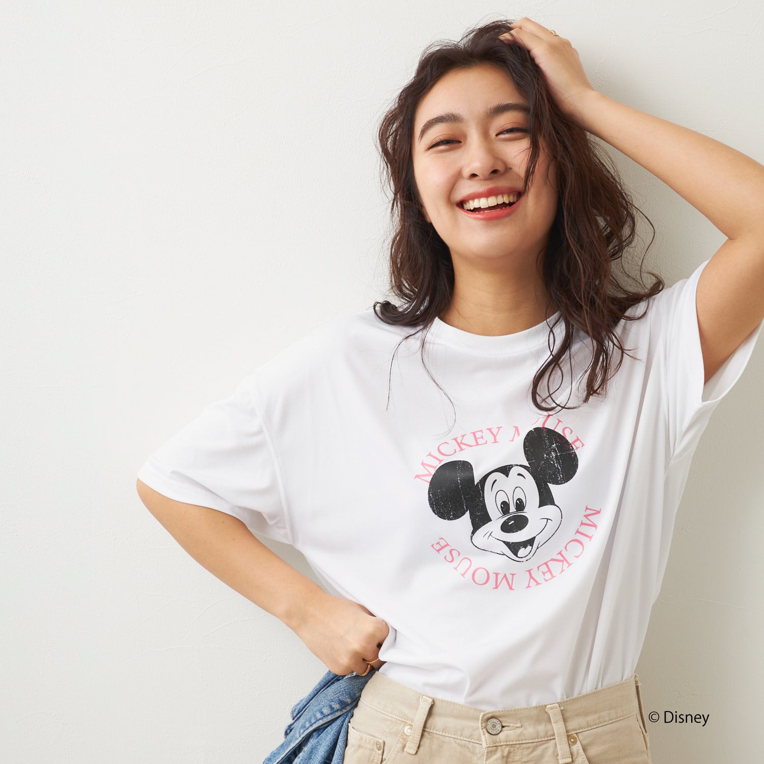 ミッキー/水陸両用半袖Tシャツ/レディース WT