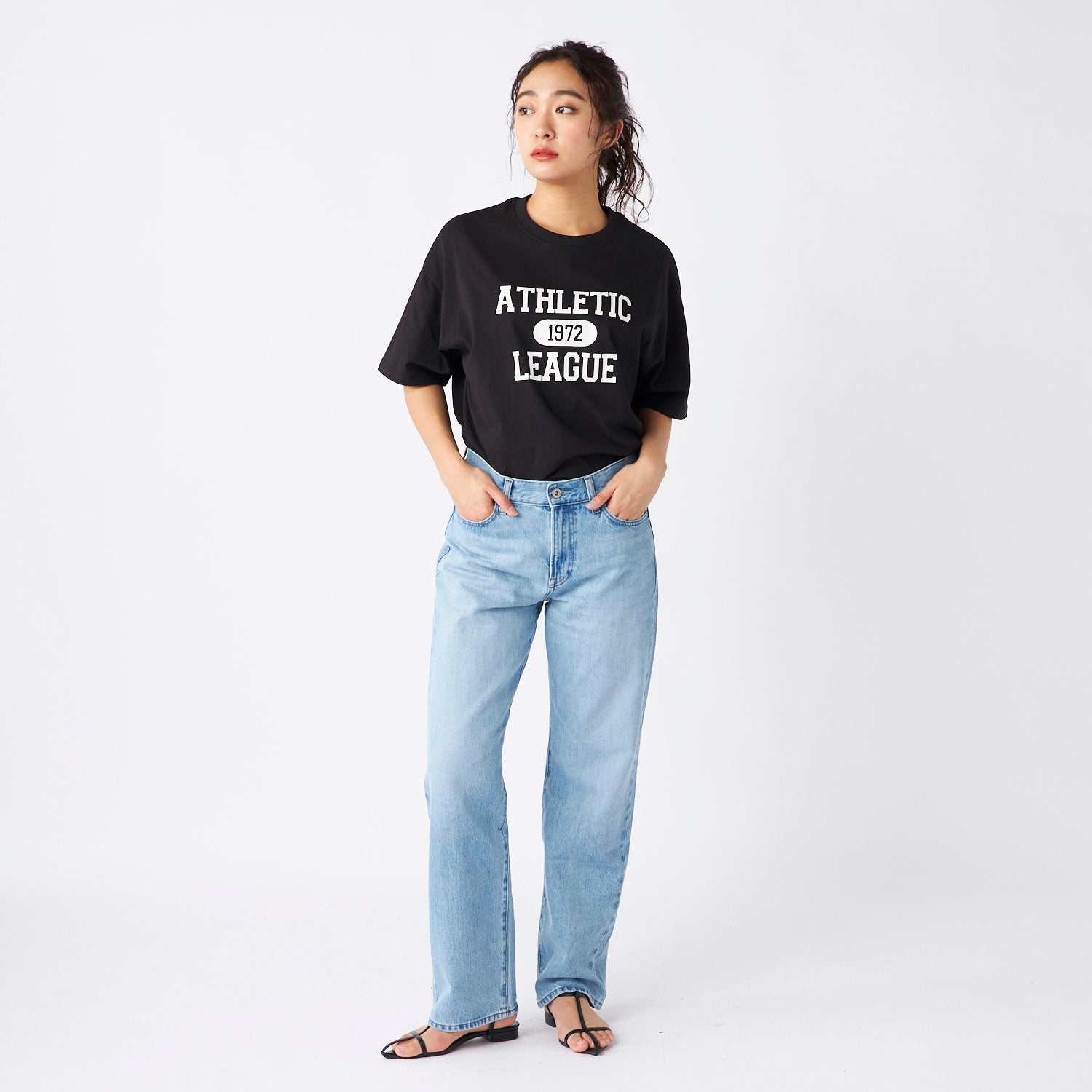 オーシャンパシフィック Ocean Pacific TT ハンソデTシャツ ブラック
