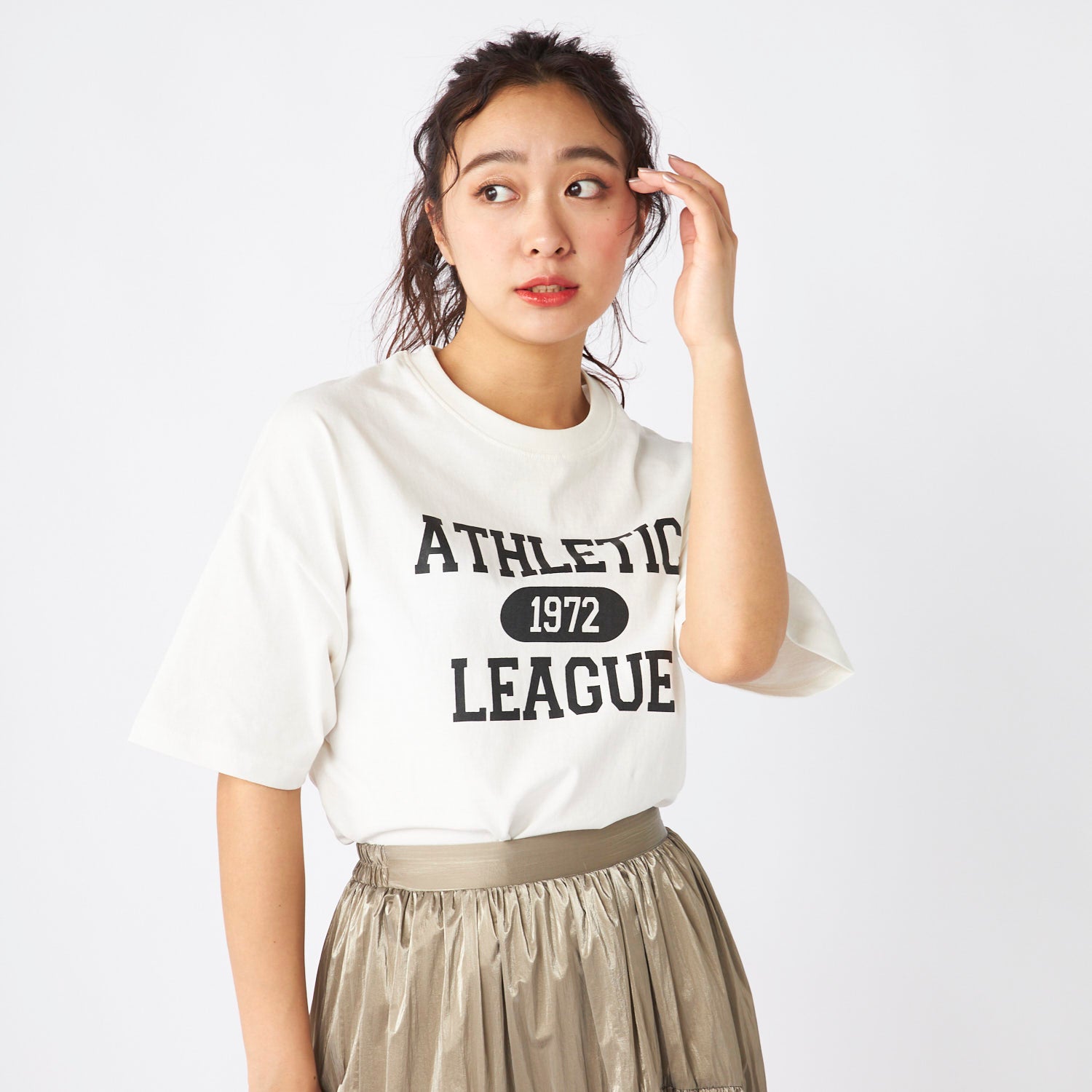 オーシャンパシフィック Ocean Pacific TT ハンソデTシャツ ホワイト
