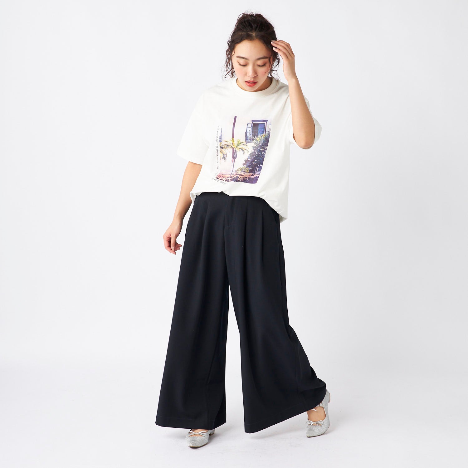 オーシャンパシフィック Ocean Pacific TT ハンソデTシャツ ホワイト