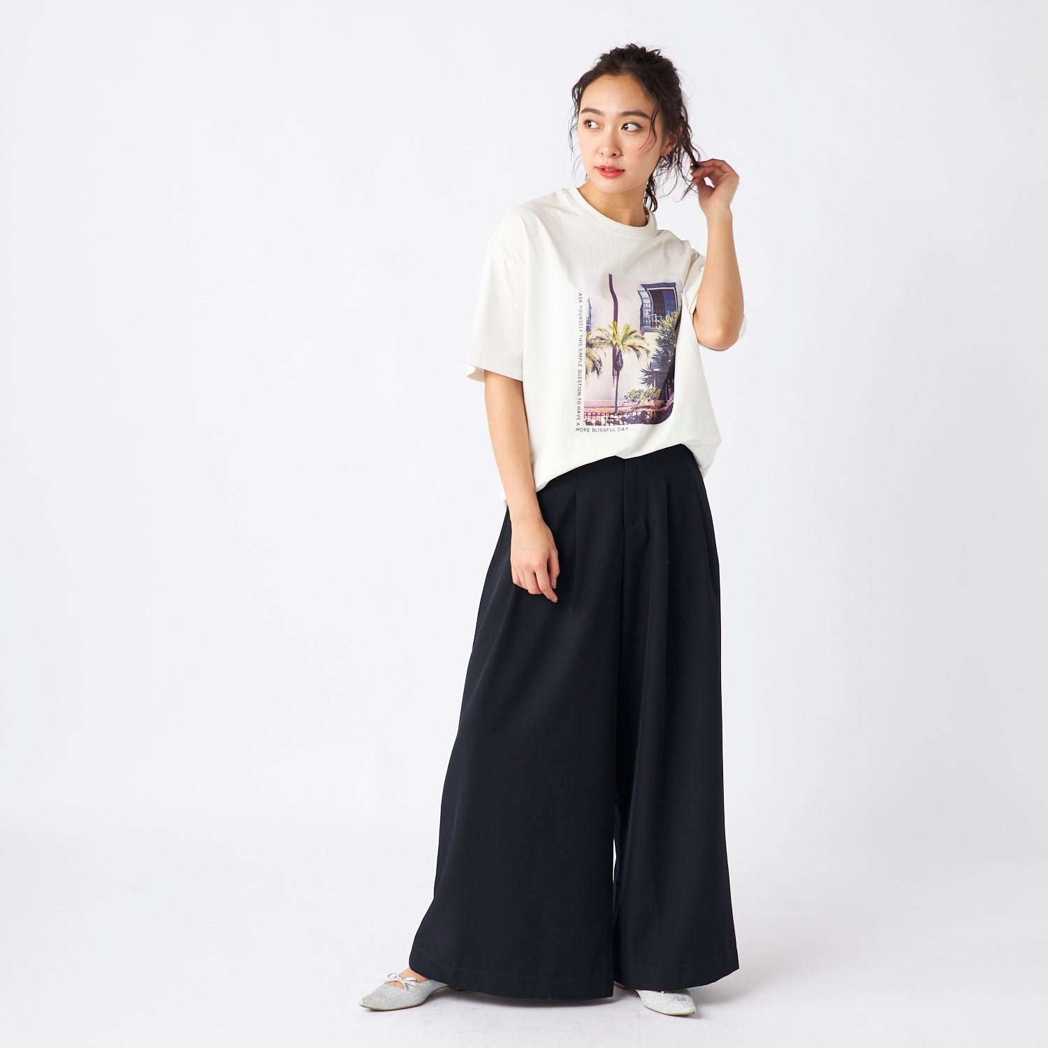 オーシャンパシフィック Ocean Pacific TT ハンソデTシャツ ホワイト