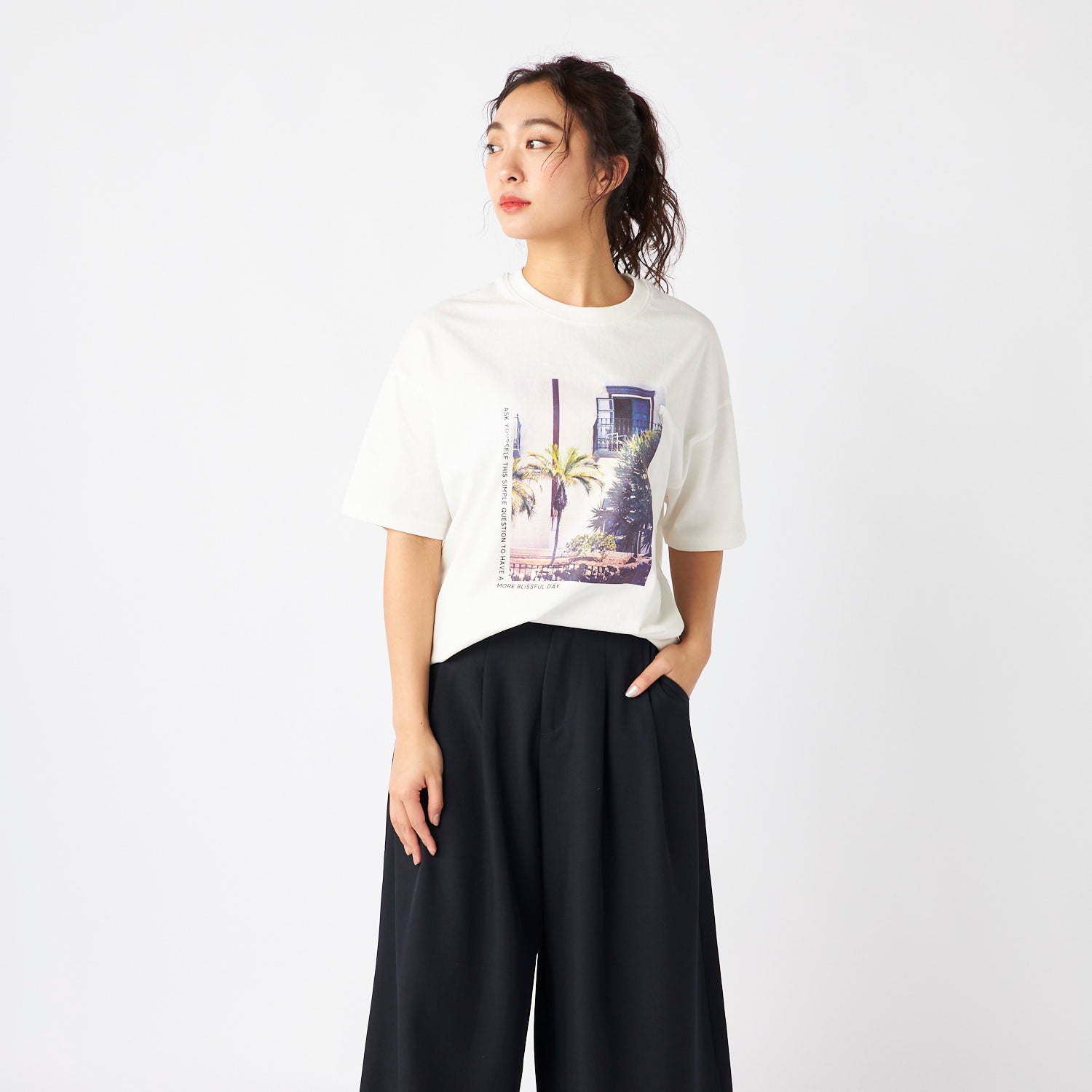 オーシャンパシフィック Ocean Pacific TT ハンソデTシャツ ホワイト
