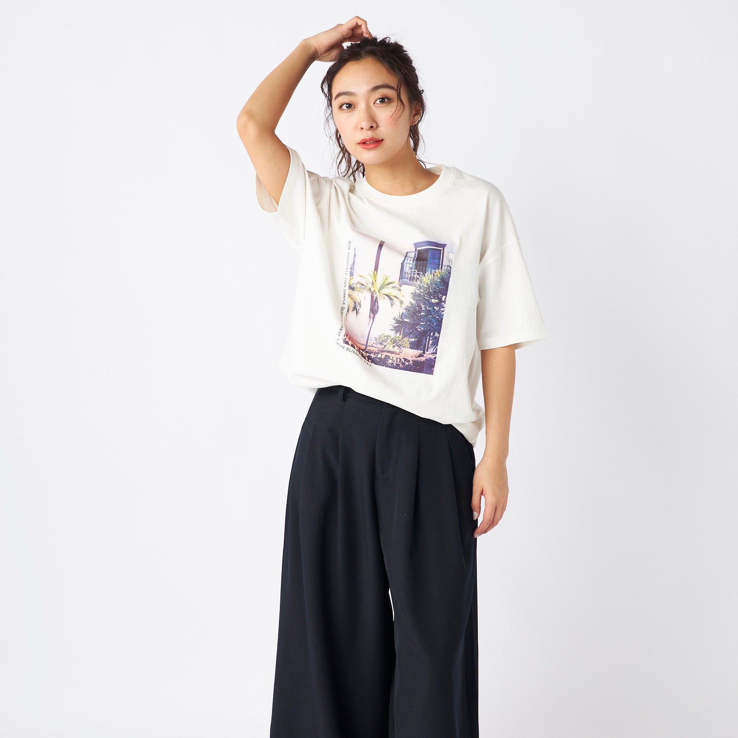 オーシャンパシフィック Ocean Pacific TT ハンソデTシャツ ホワイト