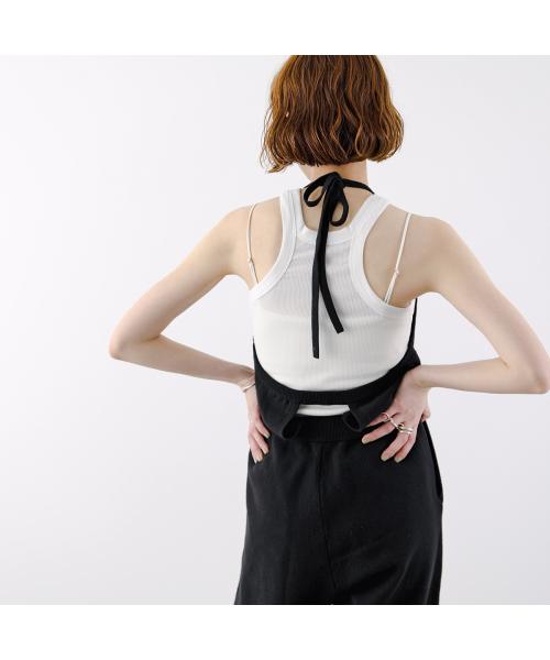 オール oll oll ジャンプスーツ IL knit jumpsuit 512-05501 ニット （88/ブラック） 88/ブラック