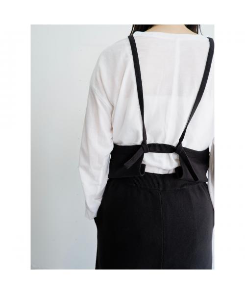 オール oll oll ジャンプスーツ IL knit jumpsuit 512-05501 ニット （88/ブラック） 88/ブラック