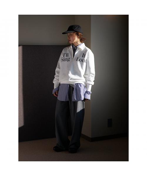 オール oll oll スウェットシャツ Once half zip sweat 452-05516 （77/グレー） 77/グレー