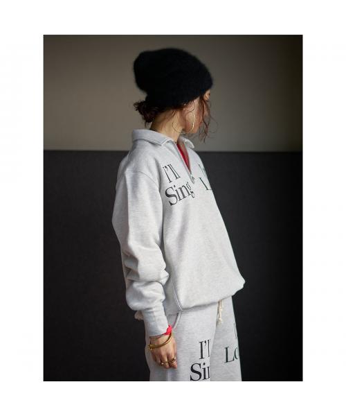 オール oll oll スウェットシャツ Once half zip sweat 452-05516 （77/グレー） 77/グレー