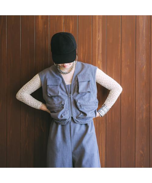 オール oll oll ベスト fishing suit vest 410-05010 （77/グレー） 77/グレー