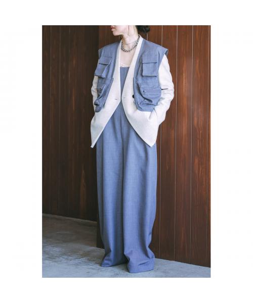 オール oll oll ベスト fishing suit vest 410-05010 （77/グレー） 77/グレー