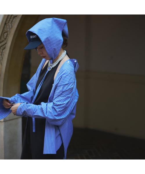 オール oll oll 長袖 シャツ Handy kerchief shirt 51005002 （66/ブルー） 66/ブルー
